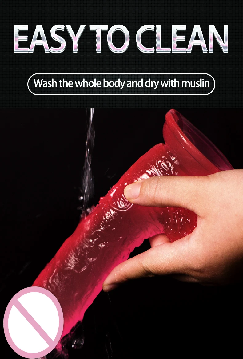 Realistic Dildo Masturbator Vagina Anal Toys Crystal Suction Cup Penis Female G-Spot Massage Clitoris Stimulator for Adults18