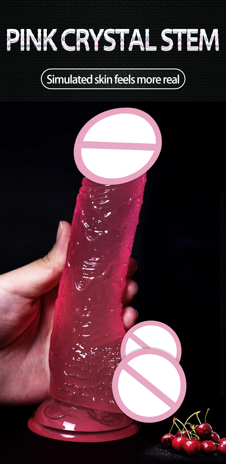 Realistic Dildo Masturbator Vagina Anal Toys Crystal Suction Cup Penis Female G-Spot Massage Clitoris Stimulator for Adults18