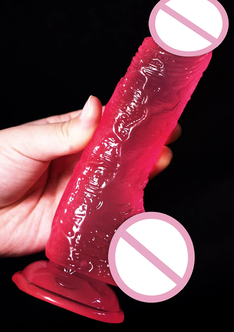 Realistic Dildo Masturbator Vagina Anal Toys Crystal Suction Cup Penis Female G-Spot Massage Clitoris Stimulator for Adults18
