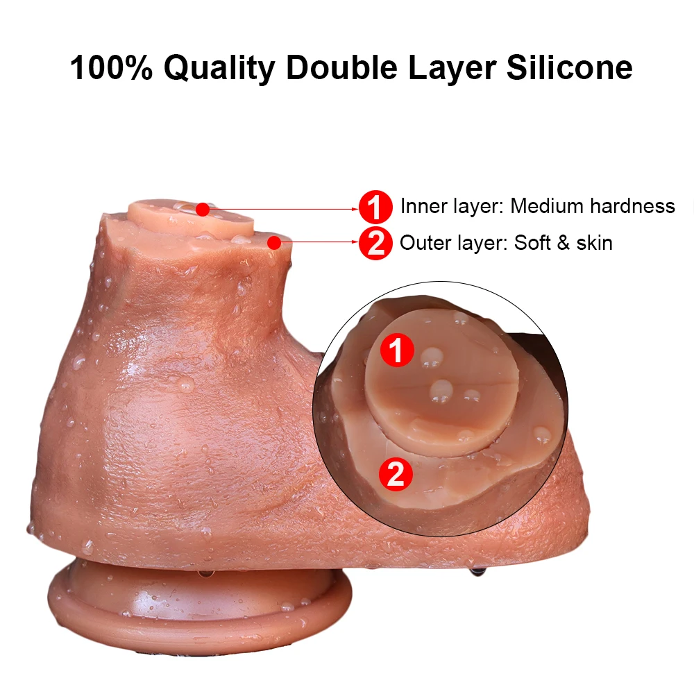 XXL Oversized Dildo Realistic Huge Penis Giant Phallus Long Soft Silicone Suction Cup Anal Sex Toys For Women Vagina Masturbator