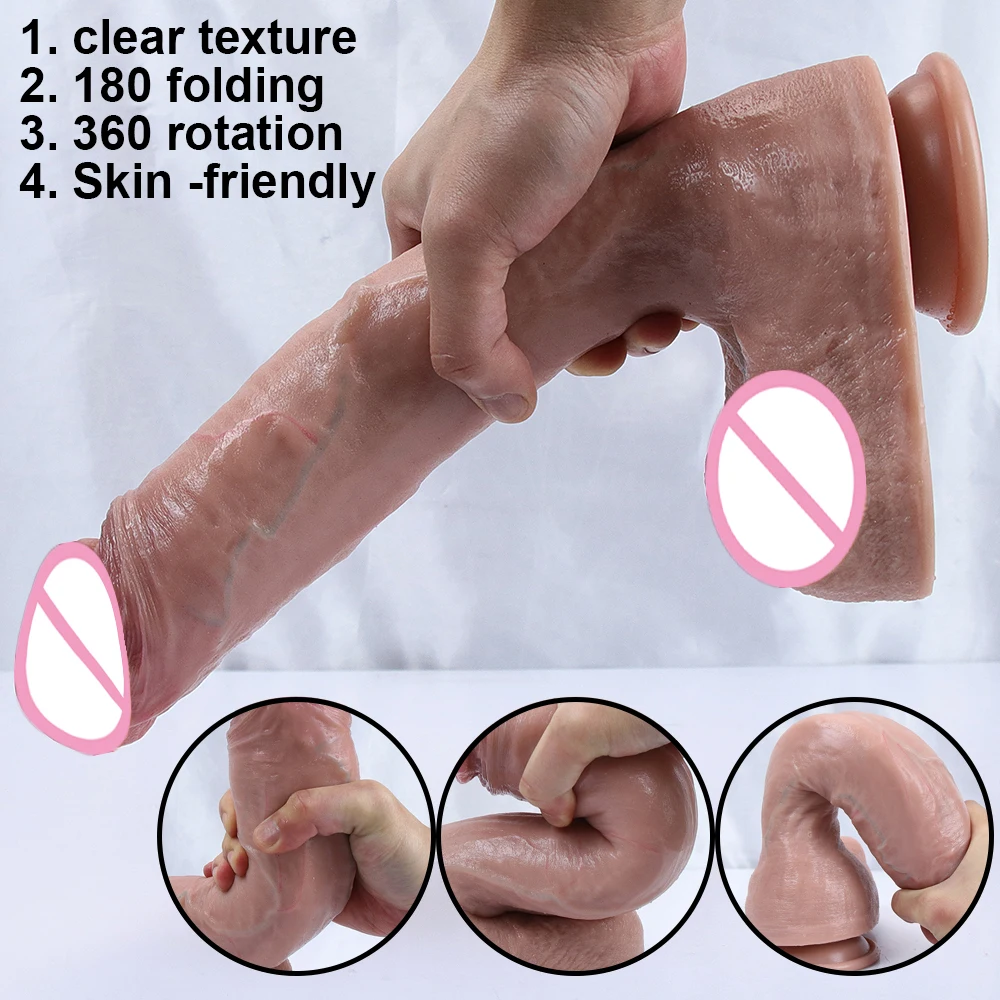 XXL Oversized Dildo Realistic Huge Penis Giant Phallus Long Soft Silicone Suction Cup Anal Sex Toys For Women Vagina Masturbator