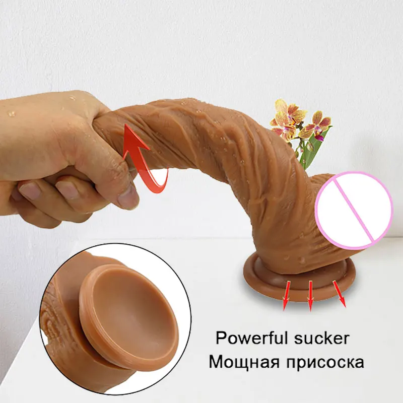 Skin Feeling Realistic Dildo for Women Soft Huge Penis with Suction Cup Female Masturbate Lesbain Anal Sex Toys for Adults 18+