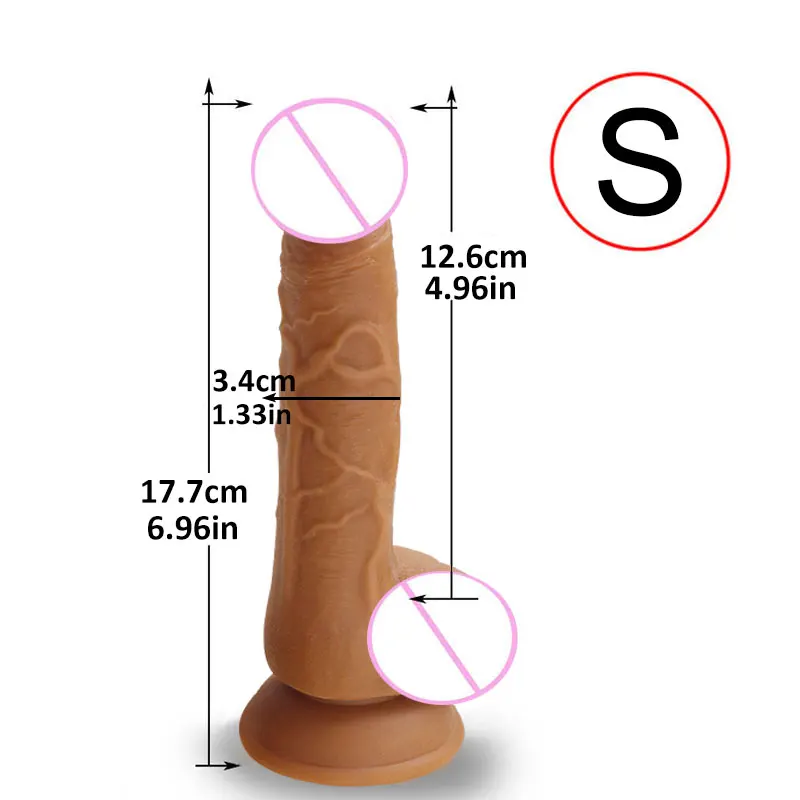 Skin Feeling Realistic Dildo for Women Soft Huge Penis with Suction Cup Female Masturbate Lesbain Anal Sex Toys for Adults 18+