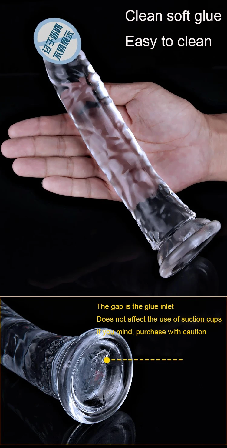 New Realistic Dildos Erotic Jelly Dildo With Super Strong Suction Cup Sex Toys for Woman Men Artificial Penis G-spot Simulation