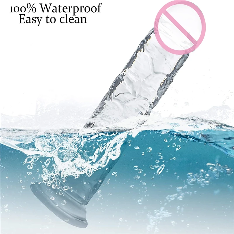 5 Size Translucent Soft Jelly Big Dildo Realistic Fake Dick Penis Butt Plug Sex Toys for Woman Men Vagina Anal Massage Product