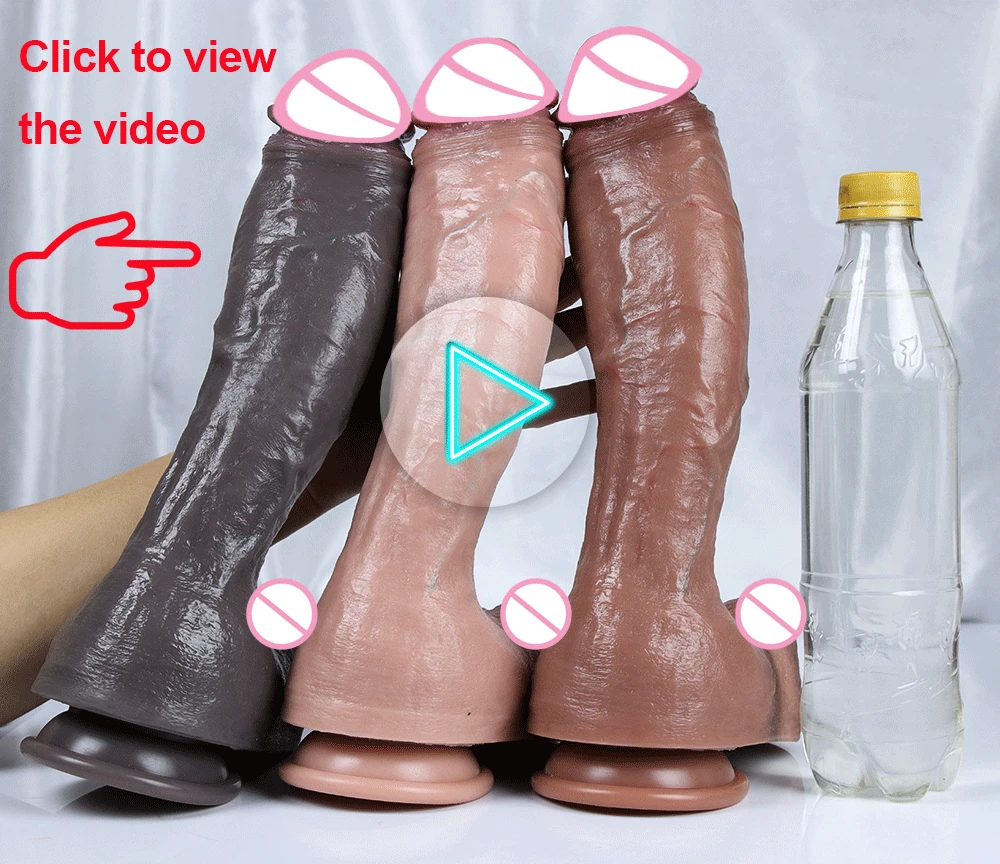 Super Huge Realistic Dildo Penis Soft Silicone Dick with Suction Cup Cock Anal Plug Sex Toy for Women Men Lesbian Aldult 18 Real Super Huge Realistic Dildo Penis Soft Silicone Dick with Suction Cup Cock Anal Plug Sex Toy for Women Men Lesbian Aldult 18 Real