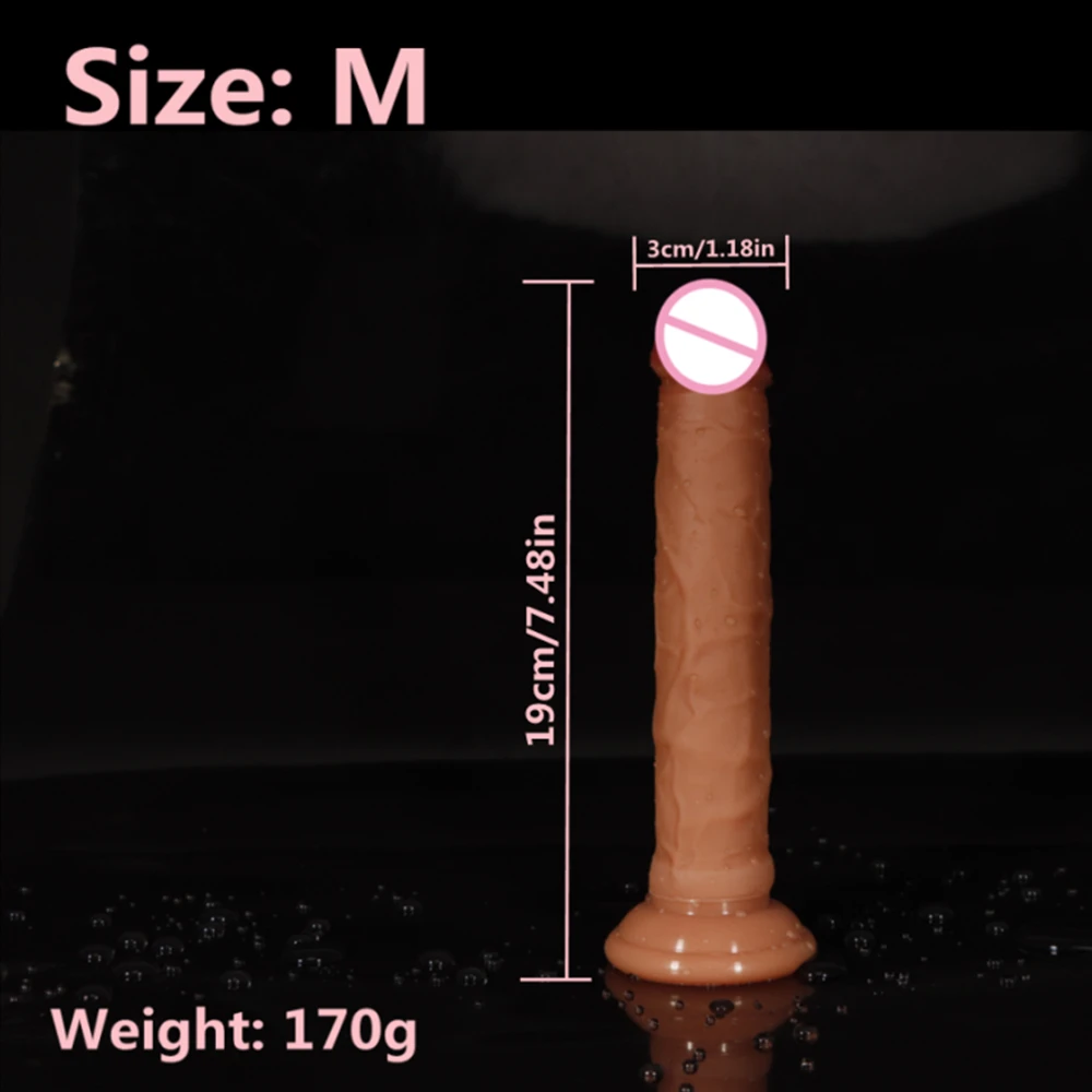 Soft Double Layer Silicone Big Dildo Realistic Fake Long Dick Penis Butt Plug Adult Sex Toys For Woman Men Vagina Anal Massage