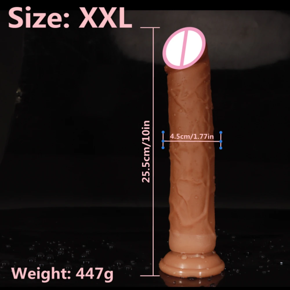 Soft Double Layer Silicone Big Dildo Realistic Fake Long Dick Penis Butt Plug Adult Sex Toys For Woman Men Vagina Anal Massage
