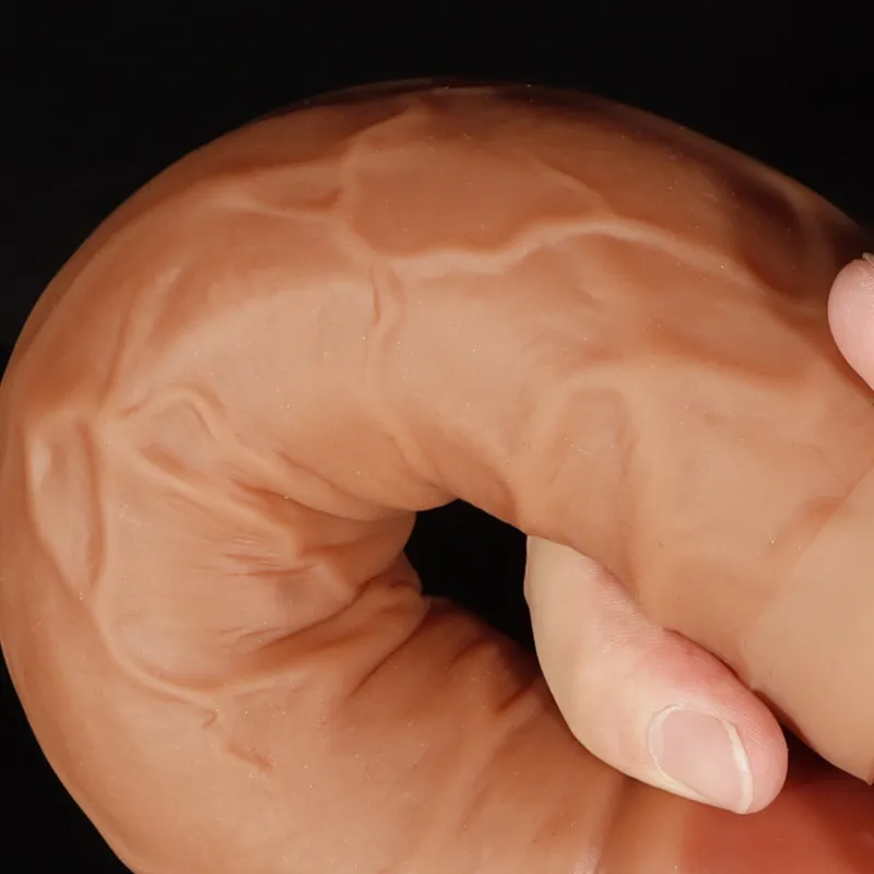 Soft Double Layer Silicone Big Dildo Realistic Fake Long Dick Penis Butt Plug Adult Sex Toys For Woman Men Vagina Anal Massage