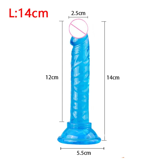 Realistic Soft Jelly Big Dildo Realistic Fake Dick Penis Butt Plug Cock Sex Toys for Woman Men Vagina Anal Massage Dildo Toy