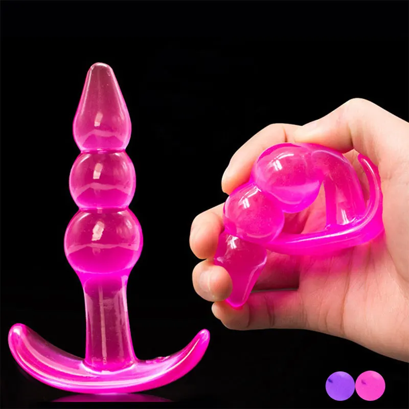 Double Penetration Dildo Rings Strap On Penis Delayed Ejaculation Anal Beads Butt Anus Vaginal Massager Sex Toys For Men Couples