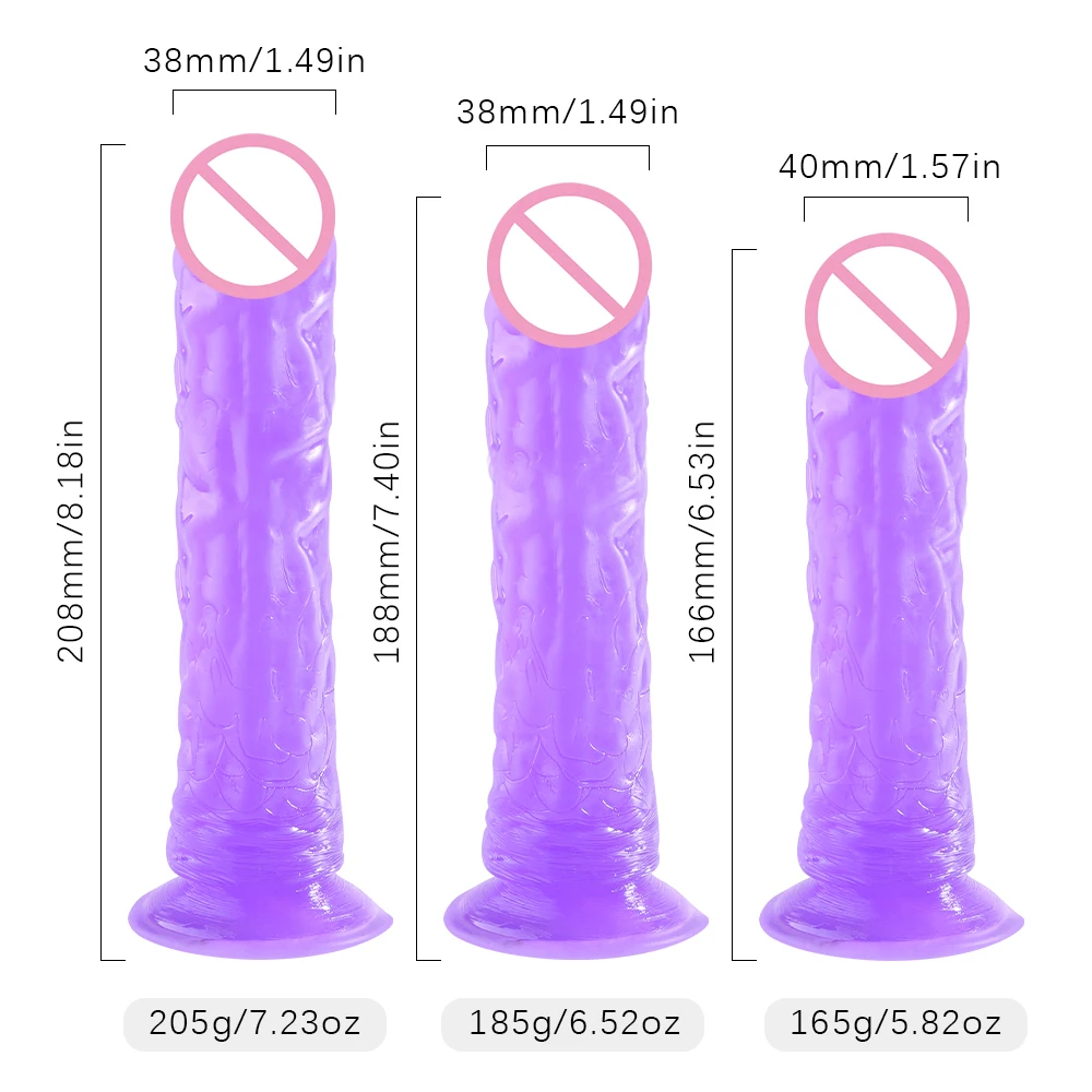 Realistic Dildo With Strong Suction Cup Erotic Jelly Dildo Sex Toys for Woman Artificial Penis G-spot Simulation Anal Butt Plug