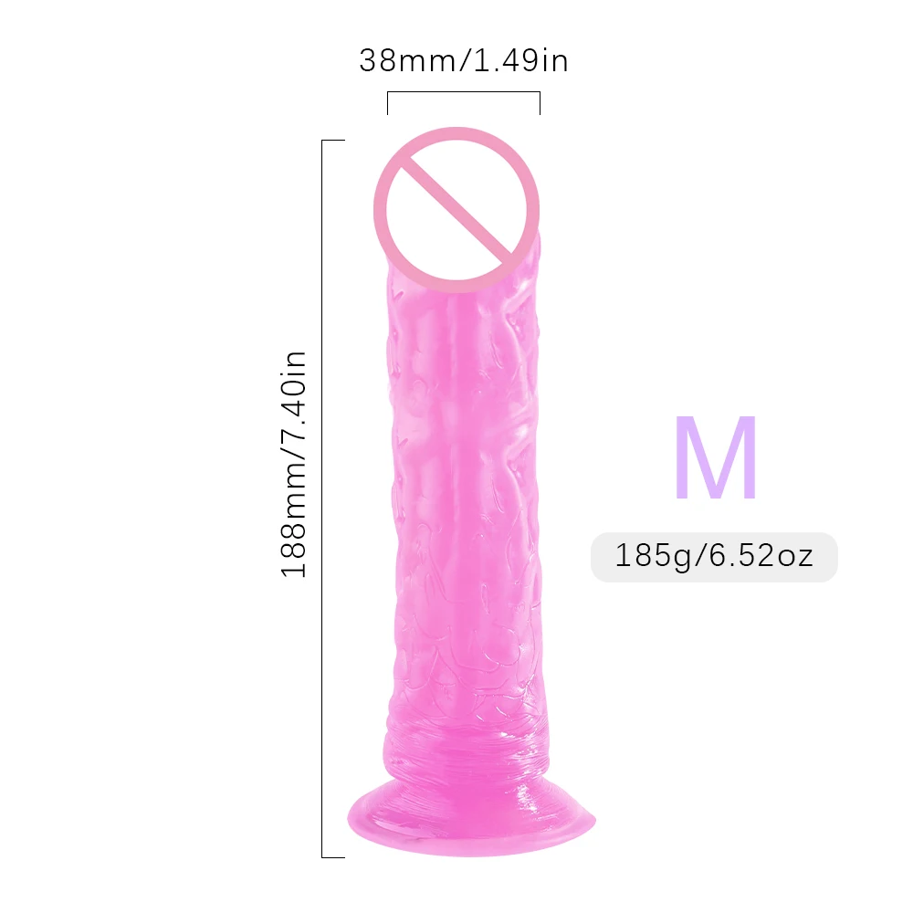 Realistic Dildo With Strong Suction Cup Erotic Jelly Dildo Sex Toys for Woman Artificial Penis G-spot Simulation Anal Butt Plug