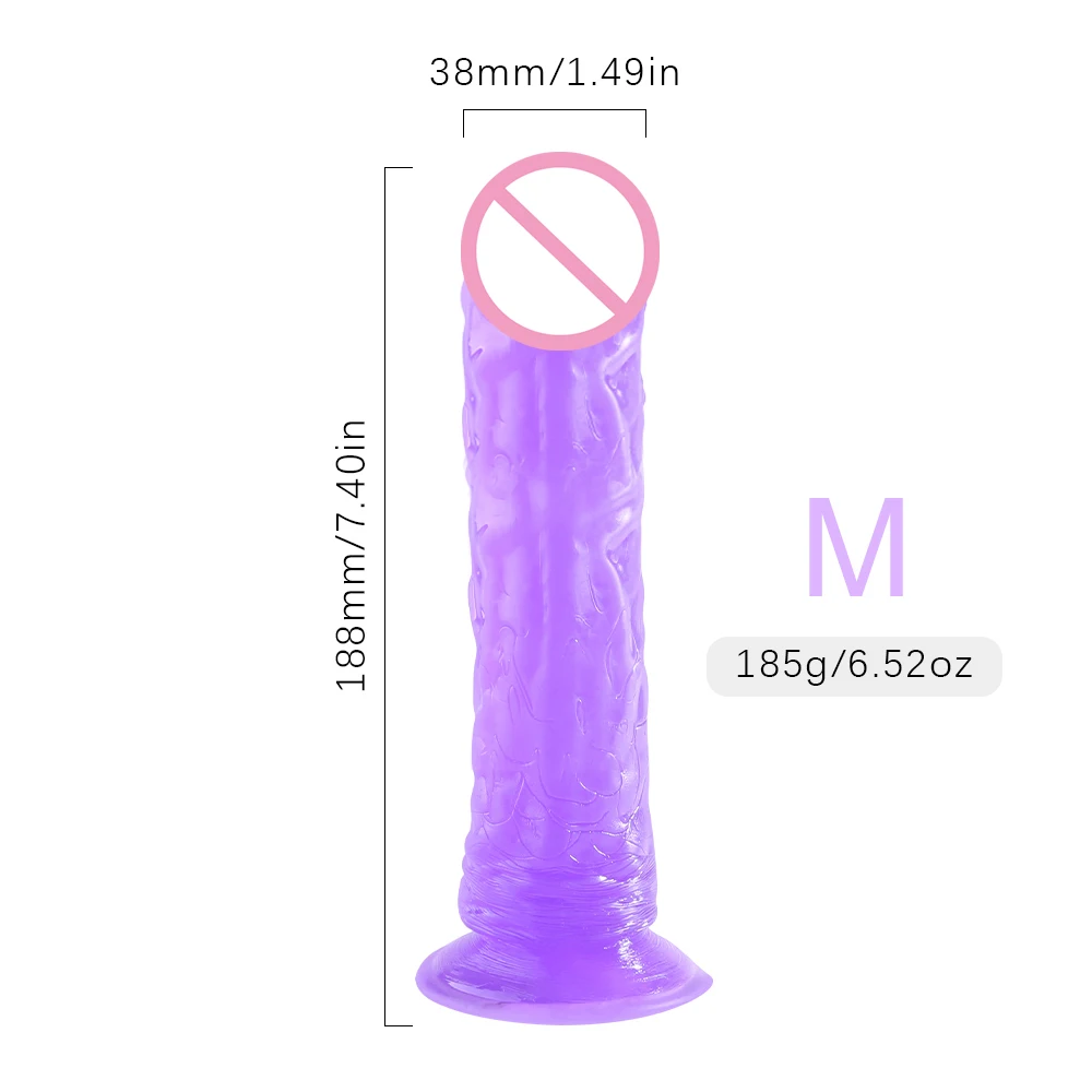 Realistic Dildo With Strong Suction Cup Erotic Jelly Dildo Sex Toys for Woman Artificial Penis G-spot Simulation Anal Butt Plug