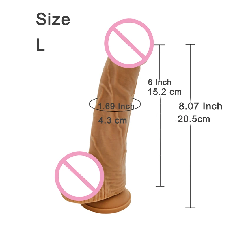 9.45 Inch XXL Realistic Soft Skin Feeling Dildo with Ball Suction Cup Penis Anal Sex Toy Huge Dick for Female Women Lesbain Gay 9.45 Inch XXL Realistic Soft Skin Feeling Dildo with Ball Suction Cup Penis Anal Sex Toy Huge Dick for Female Women Lesbain Gay