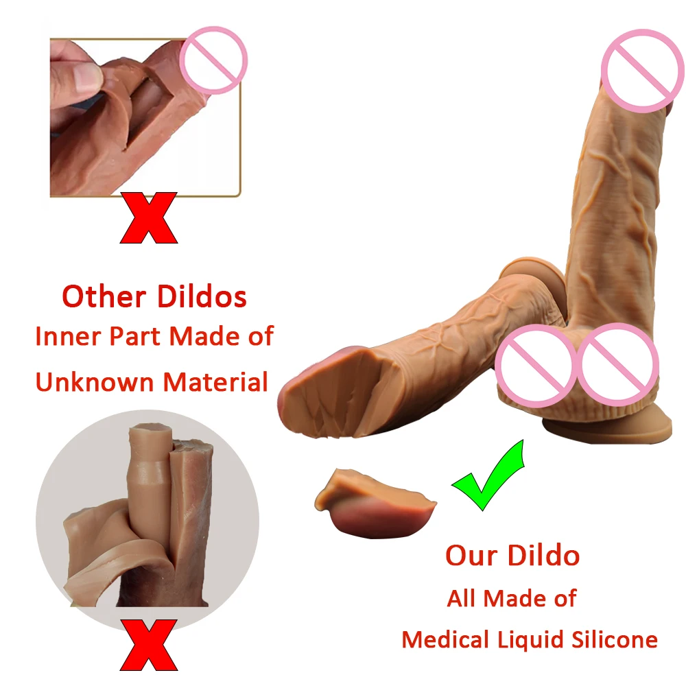 9.45 Inch XXL Realistic Soft Skin Feeling Dildo with Ball Suction Cup Penis Anal Sex Toy Huge Dick for Female Women Lesbain Gay 9.45 Inch XXL Realistic Soft Skin Feeling Dildo with Ball Suction Cup Penis Anal Sex Toy Huge Dick for Female Women Lesbain Gay