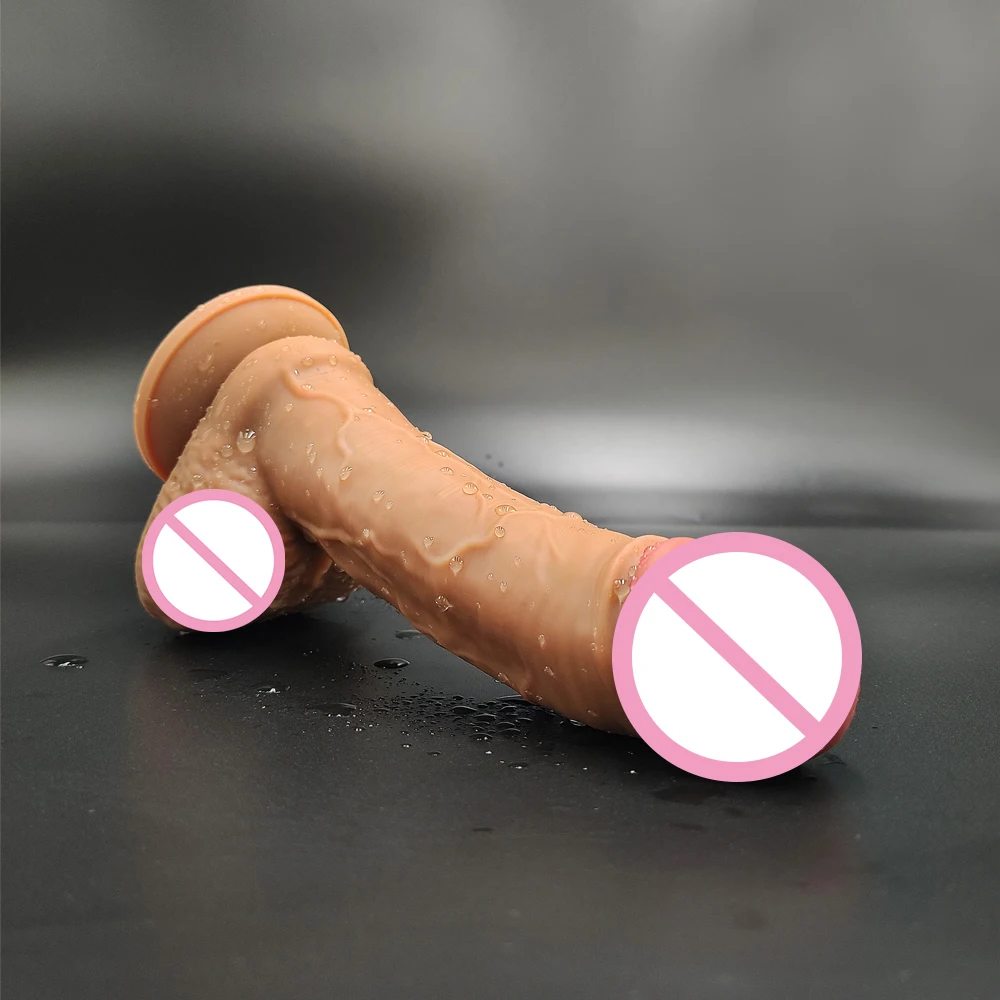 9.45 Inch XXL Realistic Soft Skin Feeling Dildo with Ball Suction Cup Penis Anal Sex Toy Huge Dick for Female Women Lesbain Gay 9.45 Inch XXL Realistic Soft Skin Feeling Dildo with Ball Suction Cup Penis Anal Sex Toy Huge Dick for Female Women Lesbain Gay