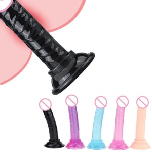 Dildo Toy for Adult Erotic Soft Jelly Strong Suction Cup Dildo Anal Butt Plug Realistic Penis G-spot Orgasm Sex Toys for Woman