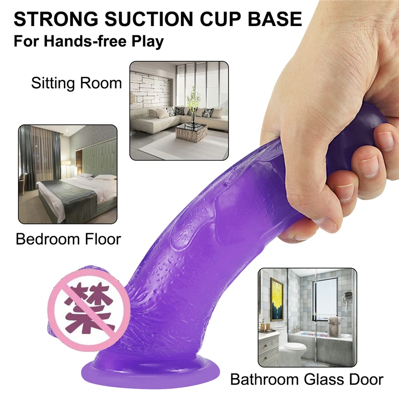 Huge Dildo Erotic Soft Anal Butt Plug Clear Realistic Penis Toy for Adult shop G-spot Massager Masturbators Sex Toys for Women Huge Dildo Erotic Soft Anal Butt Plug Clear Realistic Penis Toy for Adult shop G-spot Massager Masturbators Sex Toys for Women