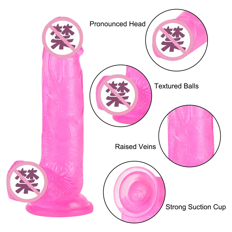 Huge Dildo Erotic Soft Anal Butt Plug Clear Realistic Penis Toy for Adult shop G-spot Massager Masturbators Sex Toys for Women Huge Dildo Erotic Soft Anal Butt Plug Clear Realistic Penis Toy for Adult shop G-spot Massager Masturbators Sex Toys for Women