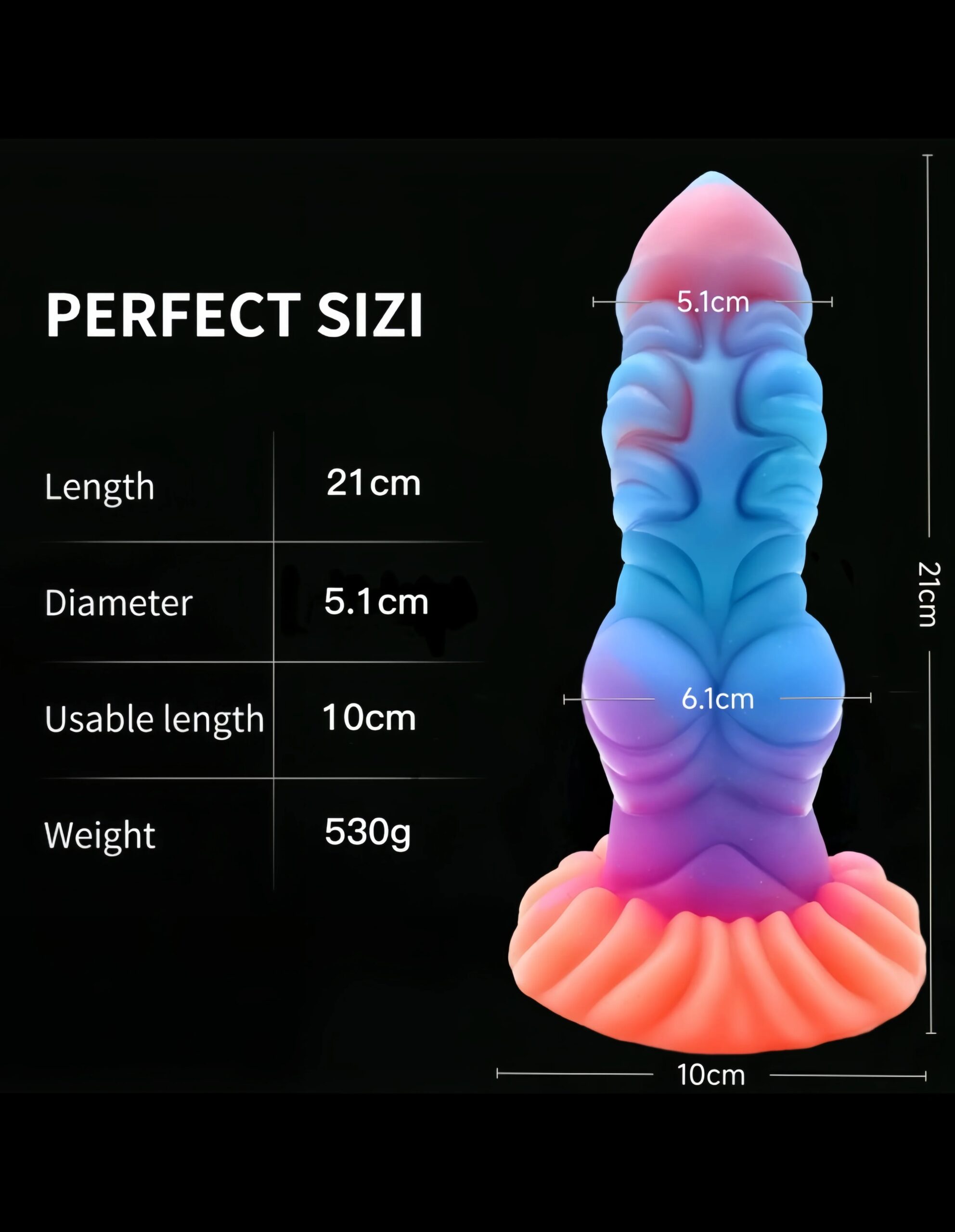 Silicone Realistic Dildo Luminous Monster Dildo Prostate Massager Big Butt Plug Anal Dildo Strong Sucker Anal Sex Toys For Women