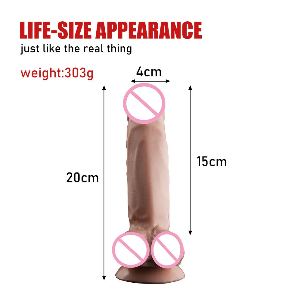 25CM Huge Dildo with Powerful Sucker Realistic Hard Cock Skin Feeling Silicone Huge Big Cock Porn Lesbian Adult Sex Products 25CM Huge Dildo with Powerful Sucker Realistic Hard Cock Skin Feeling Silicone Huge Big Cock Porn Lesbian Adult Sex Products