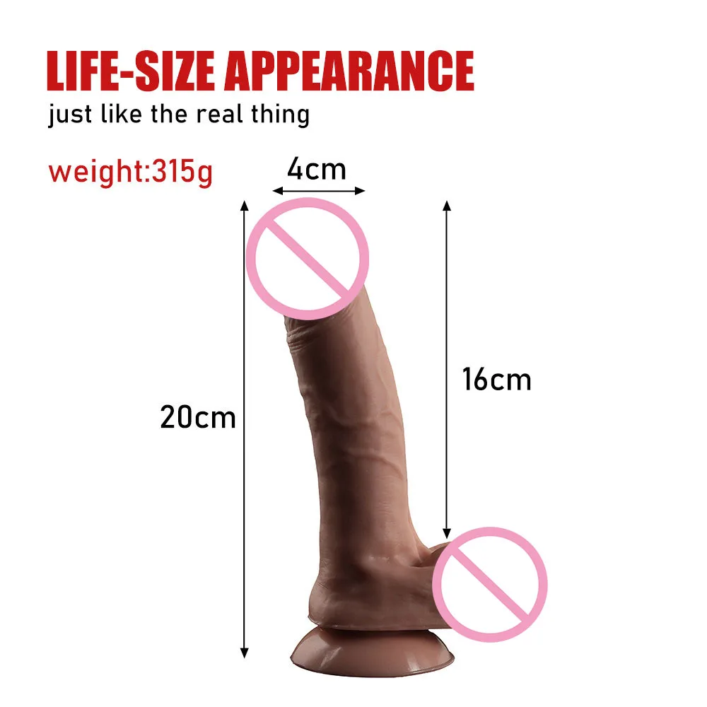 25CM Huge Dildo with Powerful Sucker Realistic Hard Cock Skin Feeling Silicone Huge Big Cock Porn Lesbian Adult Sex Products 25CM Huge Dildo with Powerful Sucker Realistic Hard Cock Skin Feeling Silicone Huge Big Cock Porn Lesbian Adult Sex Products
