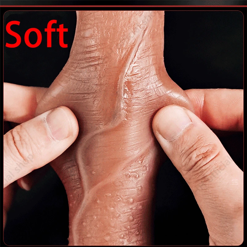 8.5inch Soft Realistic Penis Women’s Dildo With Suction Cup Skin Feel Sliding Foreskin Big Dick Female Masturbator Anal Sex Toys 8.5inch Soft Realistic Penis Women’s Dildo With Suction Cup Skin Feel Sliding Foreskin Big Dick Female Masturbator Anal Sex Toys