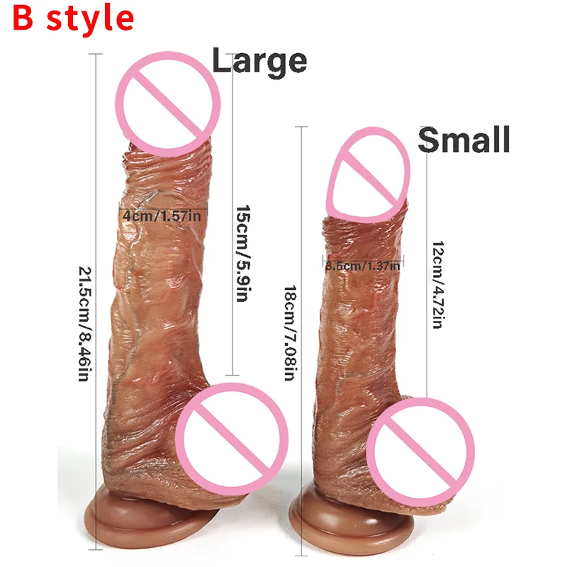 8.5inch Soft Realistic Penis Women’s Dildo With Suction Cup Skin Feel Sliding Foreskin Big Dick Female Masturbator Anal Sex Toys 8.5inch Soft Realistic Penis Women’s Dildo With Suction Cup Skin Feel Sliding Foreskin Big Dick Female Masturbator Anal Sex Toys