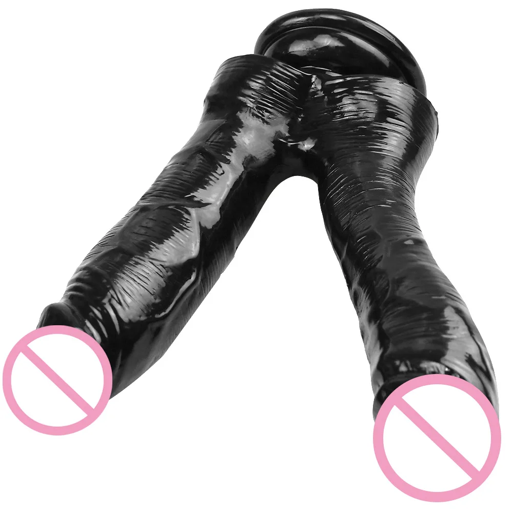 Lesbian Double Dildos Suction Cup Realistic Dildo Penis Big Butt Plug Vagina Anal Adult Sex Toys For Woman Sexshop Couple