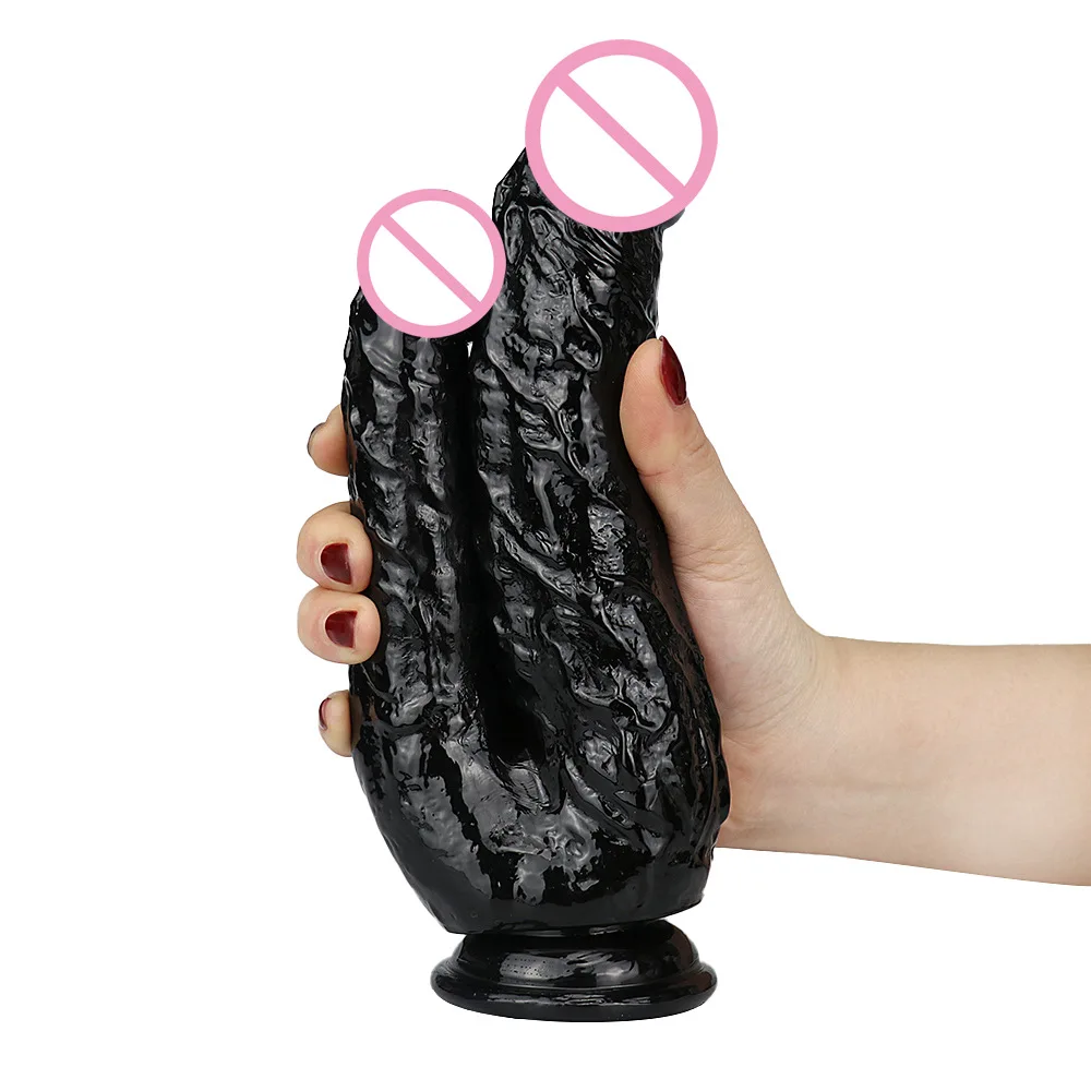 Lesbian Double Dildos Suction Cup Realistic Dildo Penis Big Butt Plug Vagina Anal Adult Sex Toys For Woman Sexshop Couple