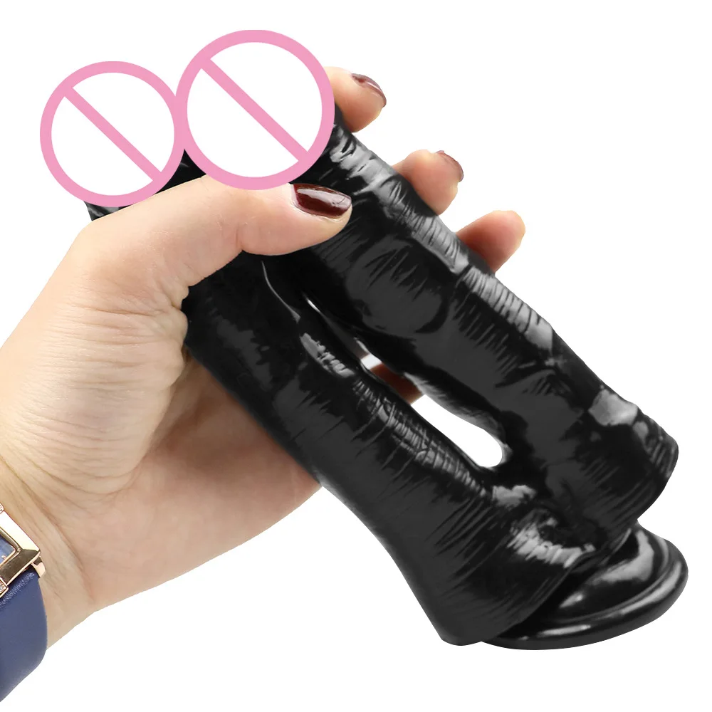 Lesbian Double Dildos Suction Cup Realistic Dildo Penis Big Butt Plug Vagina Anal Adult Sex Toys For Woman Sexshop Couple