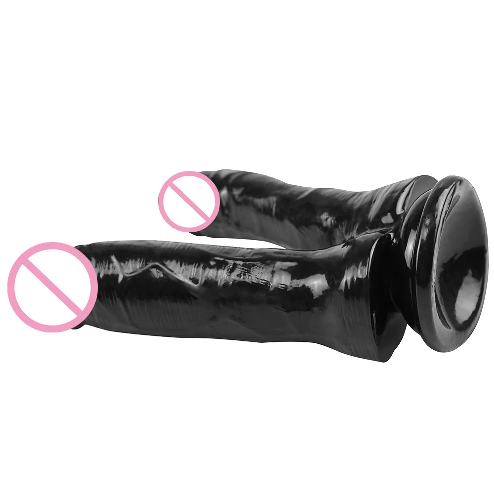Lesbian Double Dildos Suction Cup Realistic Dildo Penis Big Butt Plug Vagina Anal Adult Sex Toys For Woman Sexshop Couple