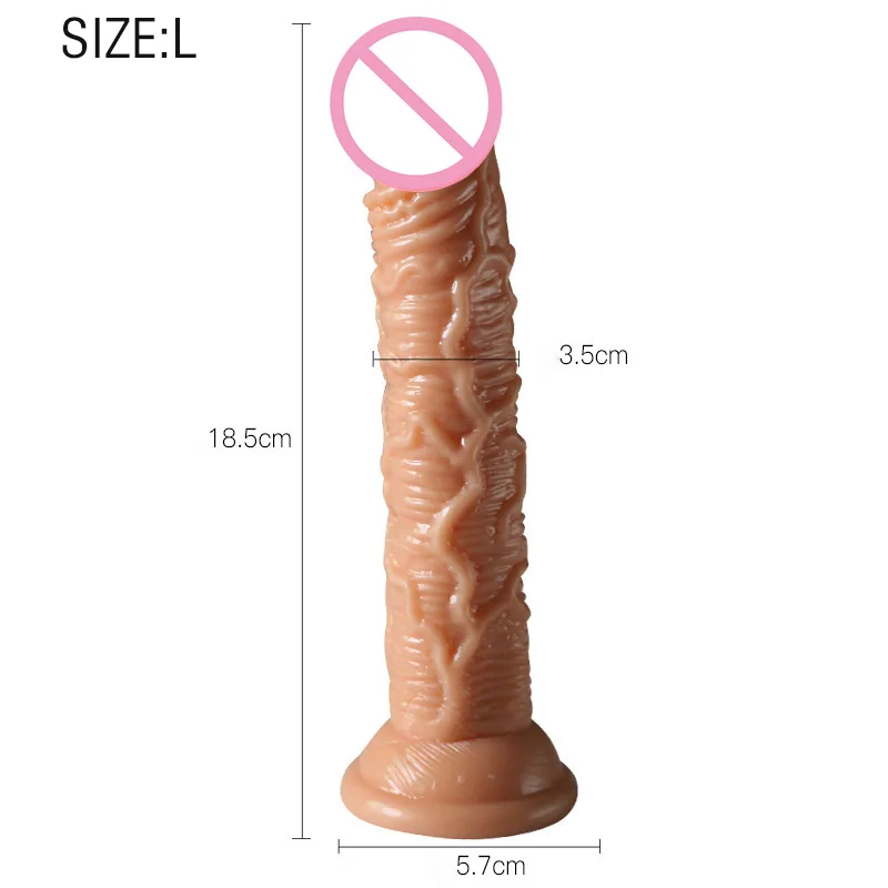 Realistic Dildo with Powerful Suction Cup Penis Female Masturbation Anal Dick Plug Adult Sex Toys G-spot Stimulate Sex Shop