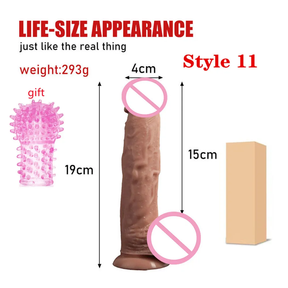 Realistic Dildo Powerful Suction Cup Realistic Big Penis Elastic Sex Toys Bend Axis G Spot Dildo Sex Toys for Women.
