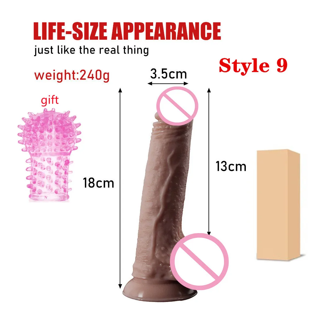 Realistic Dildo Powerful Suction Cup Realistic Big Penis Elastic Sex Toys Bend Axis G Spot Dildo Sex Toys for Women.