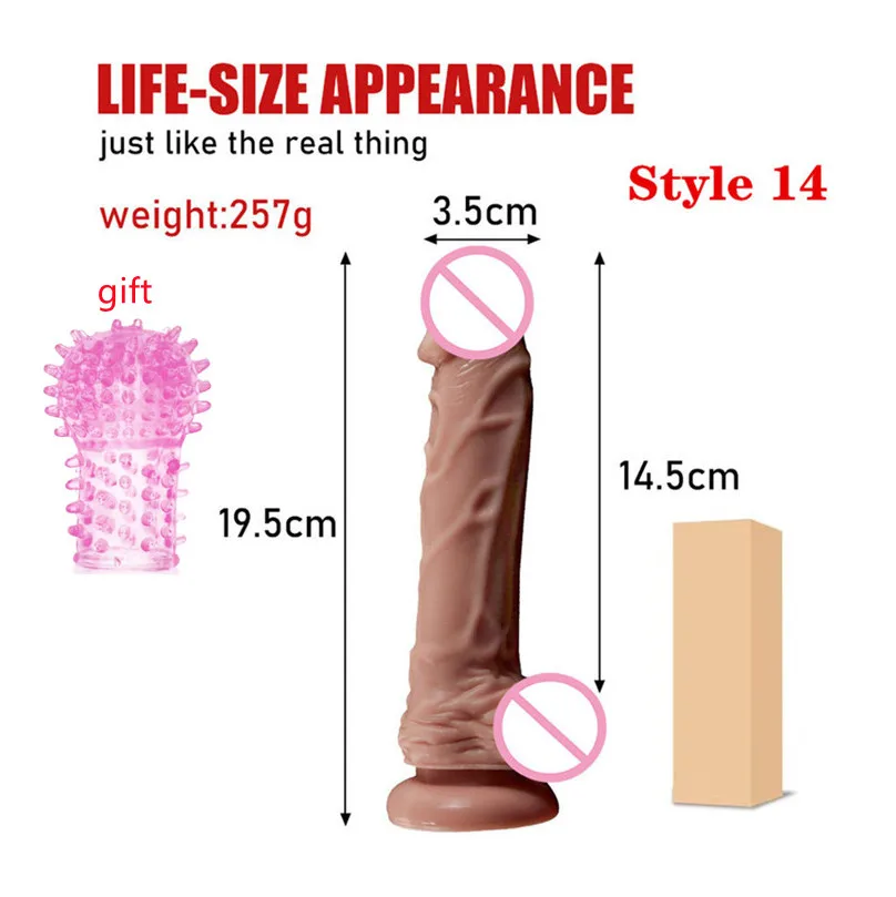 Realistic Dildo Powerful Suction Cup Realistic Big Penis Elastic Sex Toys Bend Axis G Spot Dildo Sex Toys for Women.