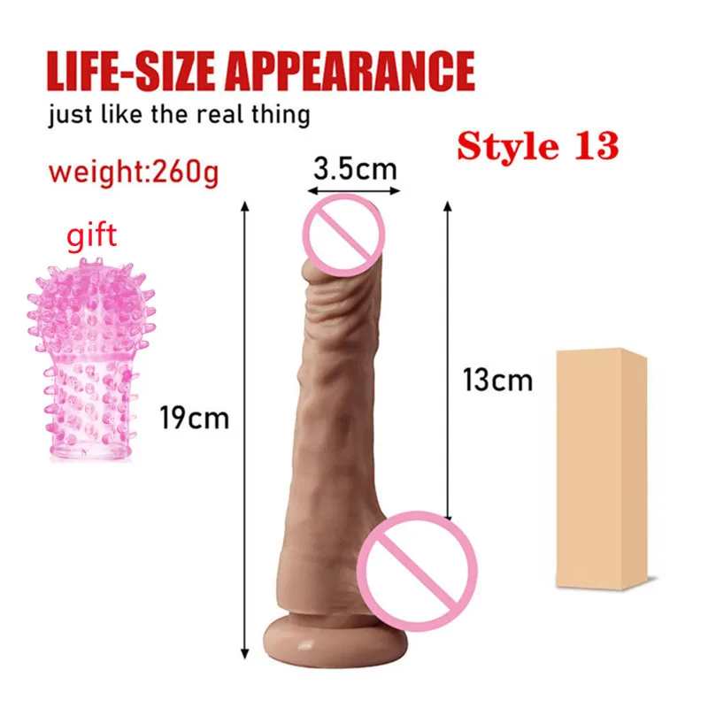 Realistic Dildo Powerful Suction Cup Realistic Big Penis Elastic Sex Toys Bend Axis G Spot Dildo Sex Toys for Women.