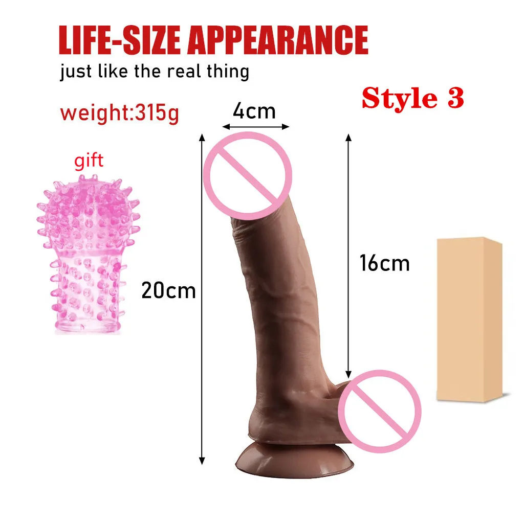 Realistic Dildo Powerful Suction Cup Realistic Big Penis Elastic Sex Toys Bend Axis G Spot Dildo Sex Toys for Women.