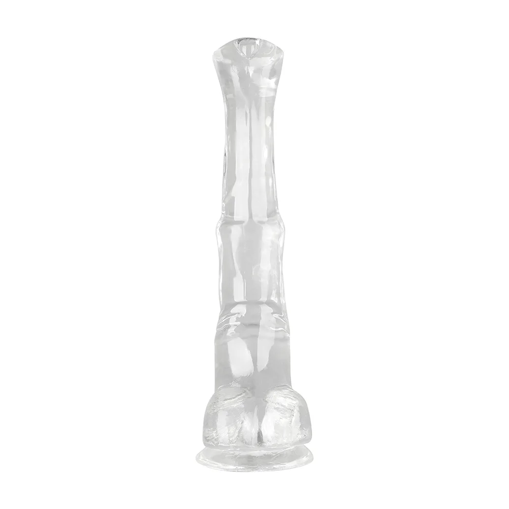XXL Realistic Animal Dildo Big Horse Penis Transparent Suction Cup Dick Soft Jelly Anal Sex Toys For Women Vagina Orgasm Sexshop