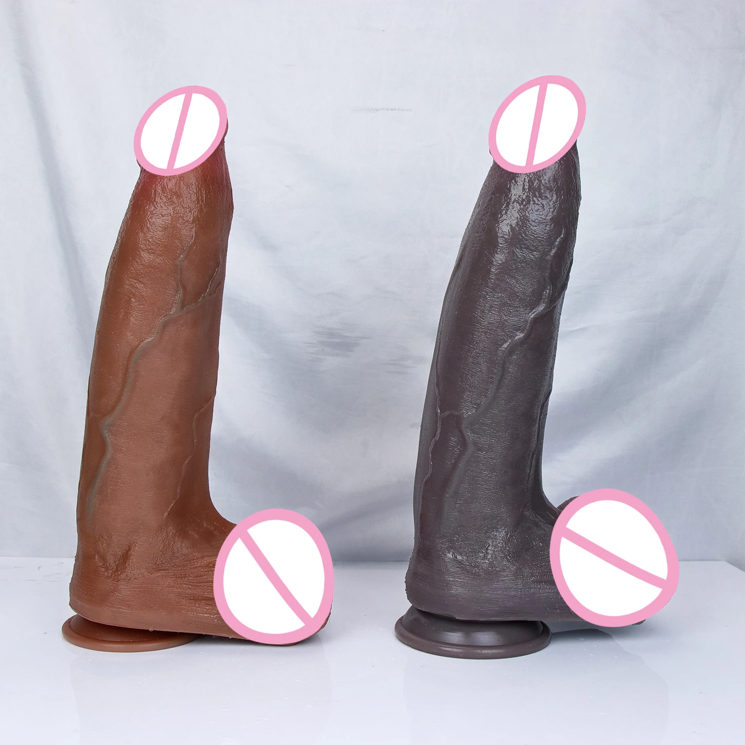 Huge Realistic Brown Giant Long Dildo Soft Silicone Vaginal Masturbators Penis Erotic Toy for Women Suction Cup Thick Glans Dick Huge Realistic Brown Giant Long Dildo Soft Silicone Vaginal Masturbators Penis Erotic Toy for Women Suction Cup Thick Glans Dick