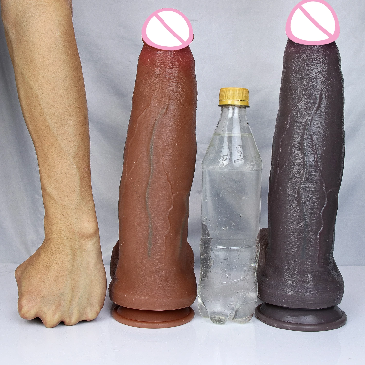Huge Realistic Brown Giant Long Dildo Soft Silicone Vaginal Masturbators Penis Erotic Toy for Women Suction Cup Thick Glans Dick Huge Realistic Brown Giant Long Dildo Soft Silicone Vaginal Masturbators Penis Erotic Toy for Women Suction Cup Thick Glans Dick
