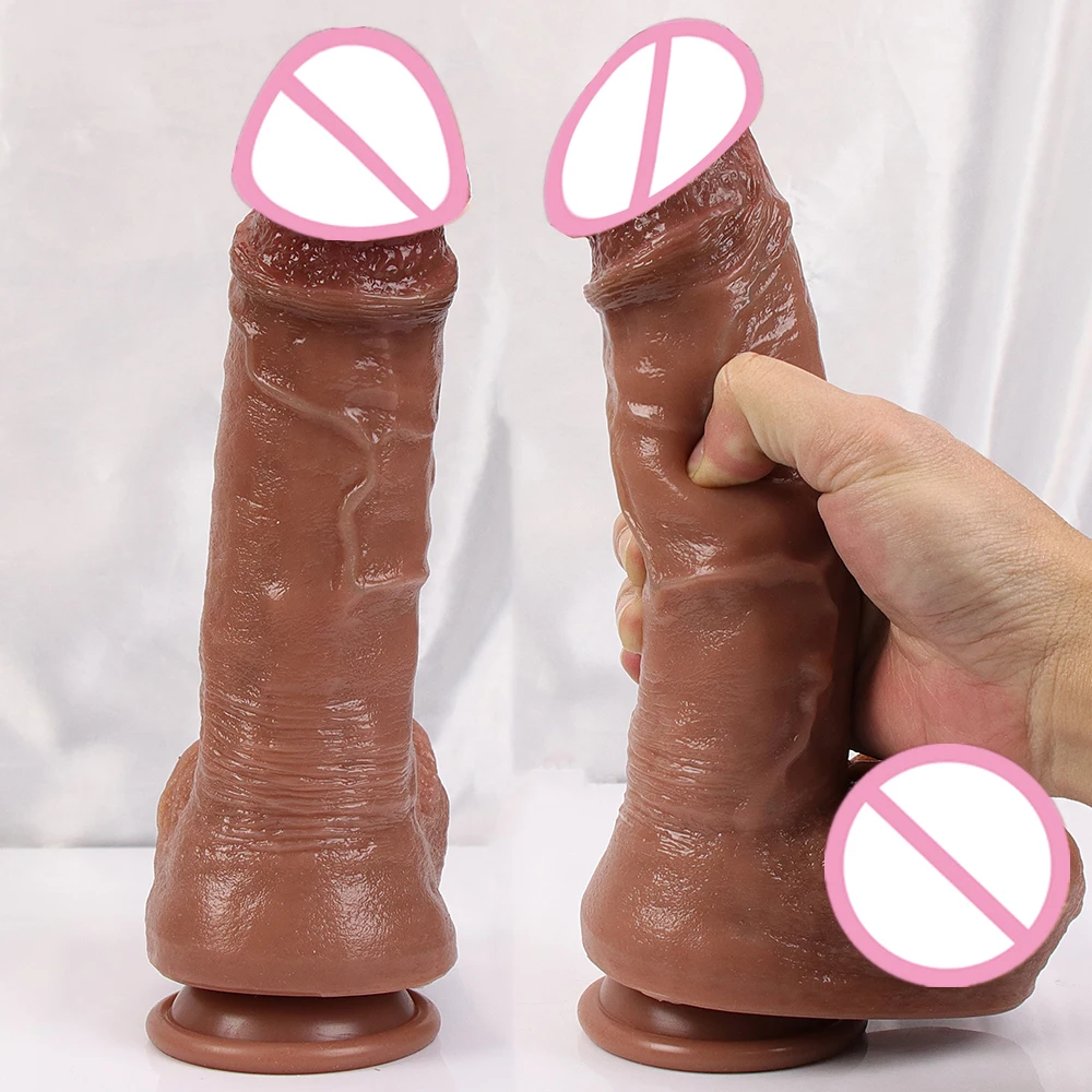 Soft Flexible Dildo Realistic Huge Penis Anal Sex Toy For Women Silicone Suction Cup Big Dick Butt Plug G-Spot Vagina Stimulator Soft Flexible Dildo Realistic Huge Penis Anal Sex Toy For Women Silicone Suction Cup Big Dick Butt Plug G-Spot Vagina Stimulator