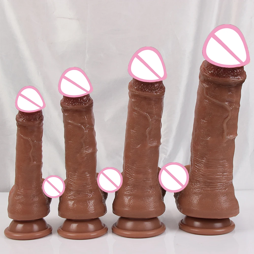 Soft Flexible Dildo Realistic Huge Penis Anal Sex Toy For Women Silicone Suction Cup Big Dick Butt Plug G-Spot Vagina Stimulator Soft Flexible Dildo Realistic Huge Penis Anal Sex Toy For Women Silicone Suction Cup Big Dick Butt Plug G-Spot Vagina Stimulator