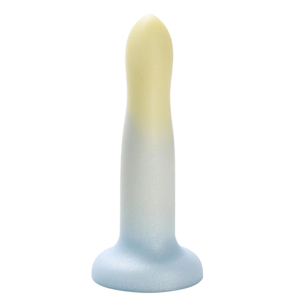 Girls Liquid Silicone Realistic Anal Dildo with Strong Suction Cup pink penis G Spot Dildo for Women Men Sex Toys 14-21cm