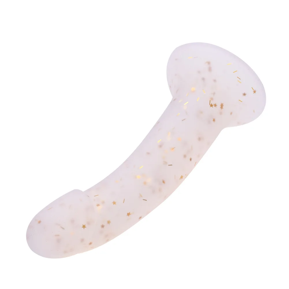 Girls Liquid Silicone Realistic Anal Dildo with Strong Suction Cup pink penis G Spot Dildo for Women Men Sex Toys 14-21cm