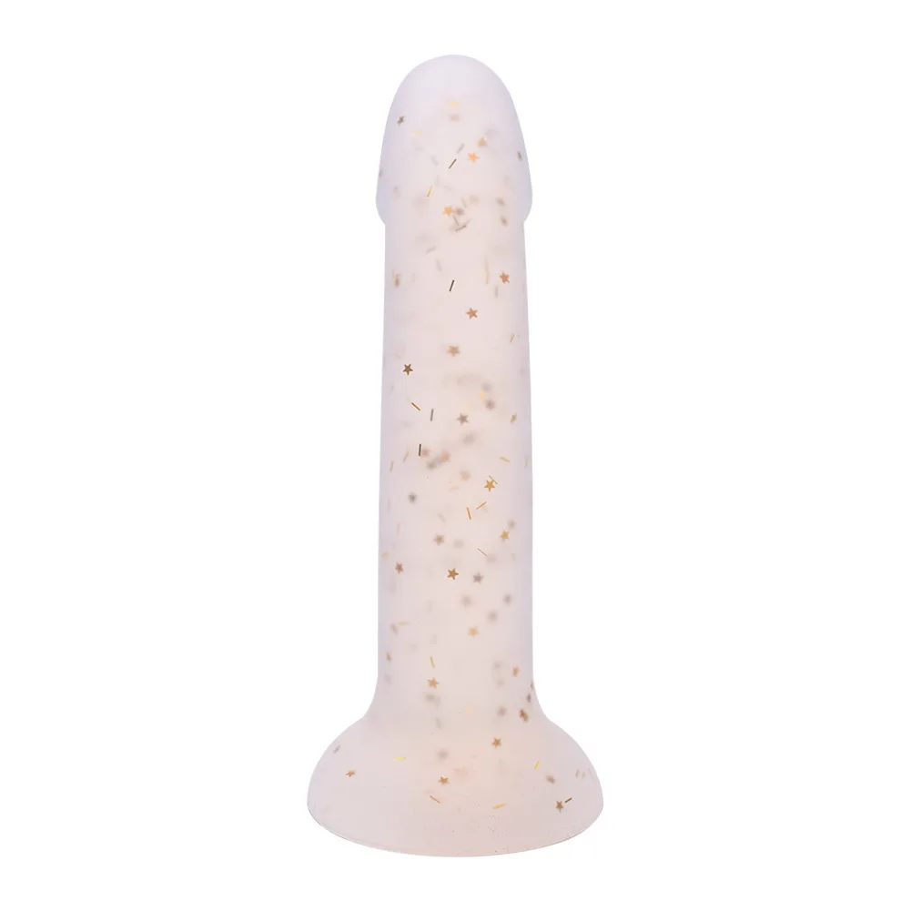 Girls Liquid Silicone Realistic Anal Dildo with Strong Suction Cup pink penis G Spot Dildo for Women Men Sex Toys 14-21cm