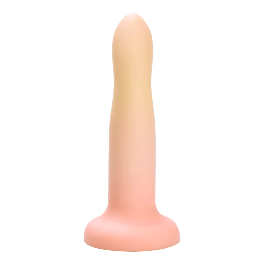Girls Liquid Silicone Realistic Anal Dildo with Strong Suction Cup pink penis G Spot Dildo for Women Men Sex Toys 14-21cm