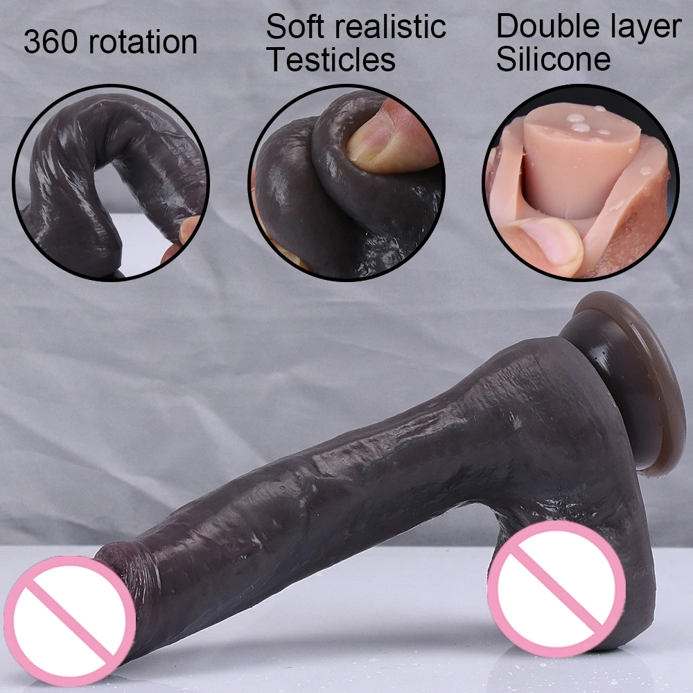 Big Long Dildo Realistic Dick Strapon Penis Soft Suction Cup Black Vagina Masturbator Anal Sex Toy For Woman G-spot Stimulation Big Long Dildo Realistic Dick Strapon Penis Soft Suction Cup Black Vagina Masturbator Anal Sex Toy For Woman G-spot Stimulation