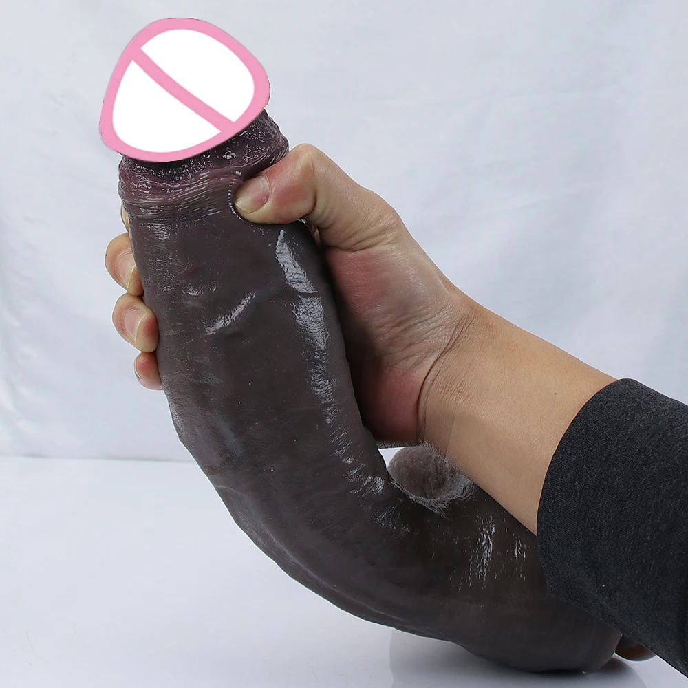 Big Long Dildo Realistic Dick Strapon Penis Soft Suction Cup Black Vagina Masturbator Anal Sex Toy For Woman G-spot Stimulation Big Long Dildo Realistic Dick Strapon Penis Soft Suction Cup Black Vagina Masturbator Anal Sex Toy For Woman G-spot Stimulation